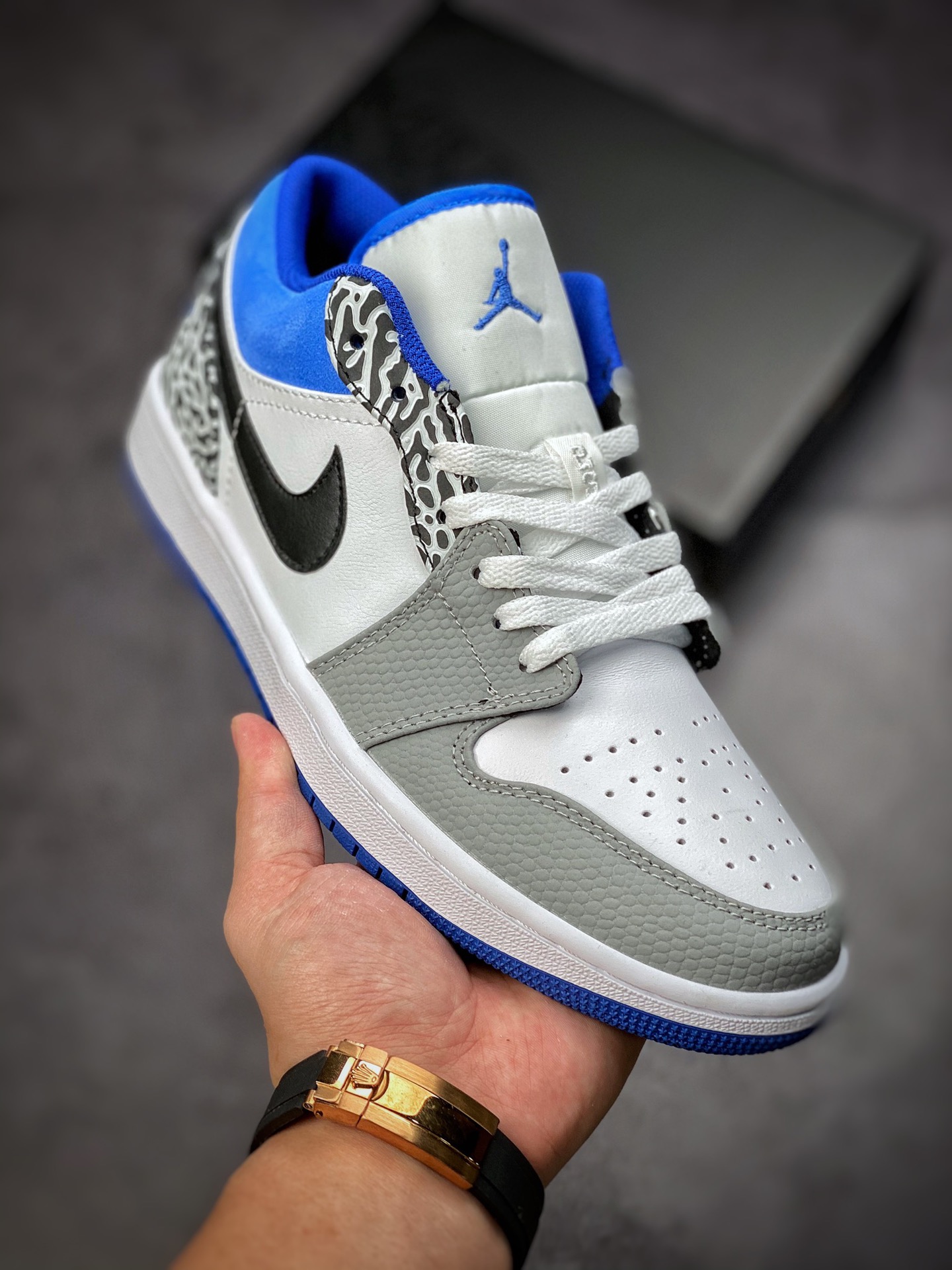 200 Air Jordan 1 Low 灰白蓝 AJ1乔1低帮休闲板鞋 DM1199-140