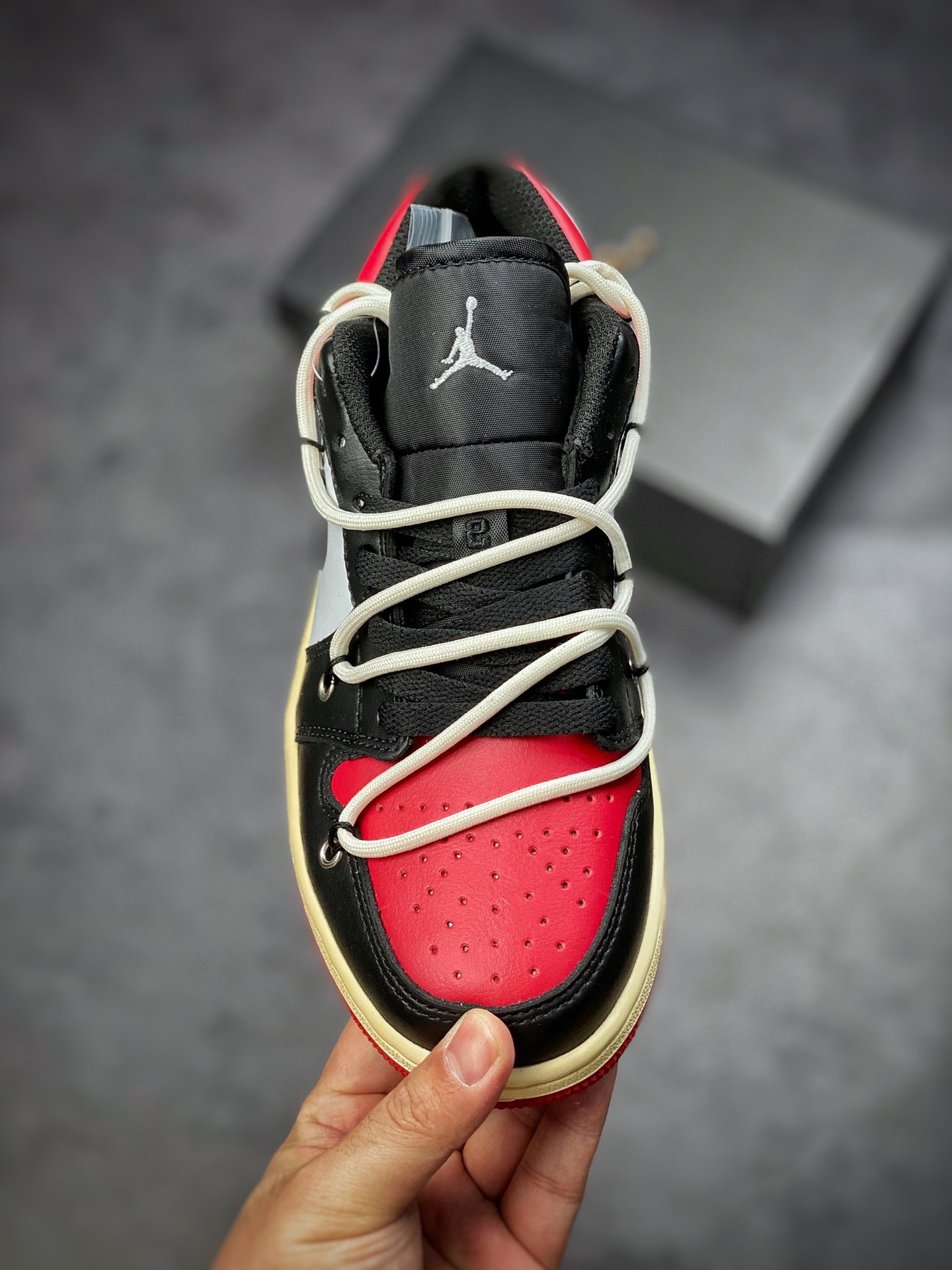 240 Air Jordan 1 Low 解构鞋带 低帮复古文化休闲运动篮球鞋553560-612