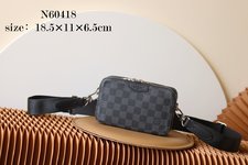 Louis Vuitton Bags Handbags Black Grid Damier Graphite Canvas N60418