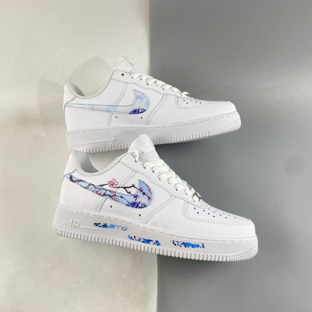 P200 Nike Air Force 1’07 Low 樱花彩绘 空军一号低帮休闲板鞋 CW2288-111