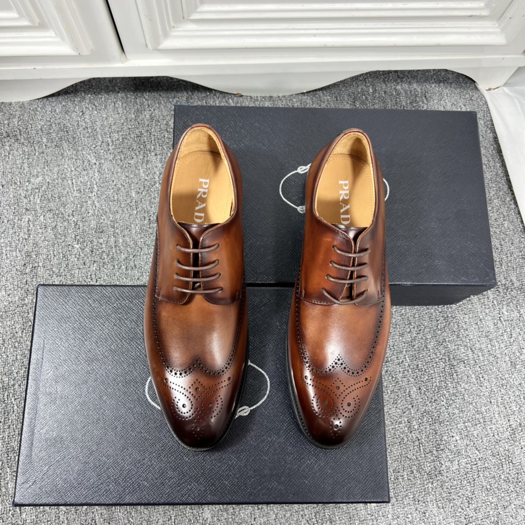 NO:270941,PRADA new high-end men's business loafers original single authentic top-grade original imported cowhide hand-painted color with brick carved cowhide inner~ cowhide foot pad original injection molded leather big sole!  Size39 40 41 42 43 44 (38 45 customizable), prada,loafers,cowhide,Leather soles19860909PRADA新品高端男士商务乐福鞋原单正品顶级货原版进口牛皮手工擦色 搭配布洛克雕花牛皮内里～ 牛皮垫脚原版注塑真皮大底！ Size39 40 41 42 43 44（38 45可定制）,,prada,loafers,cowhide,Leather soles,Men's shoes