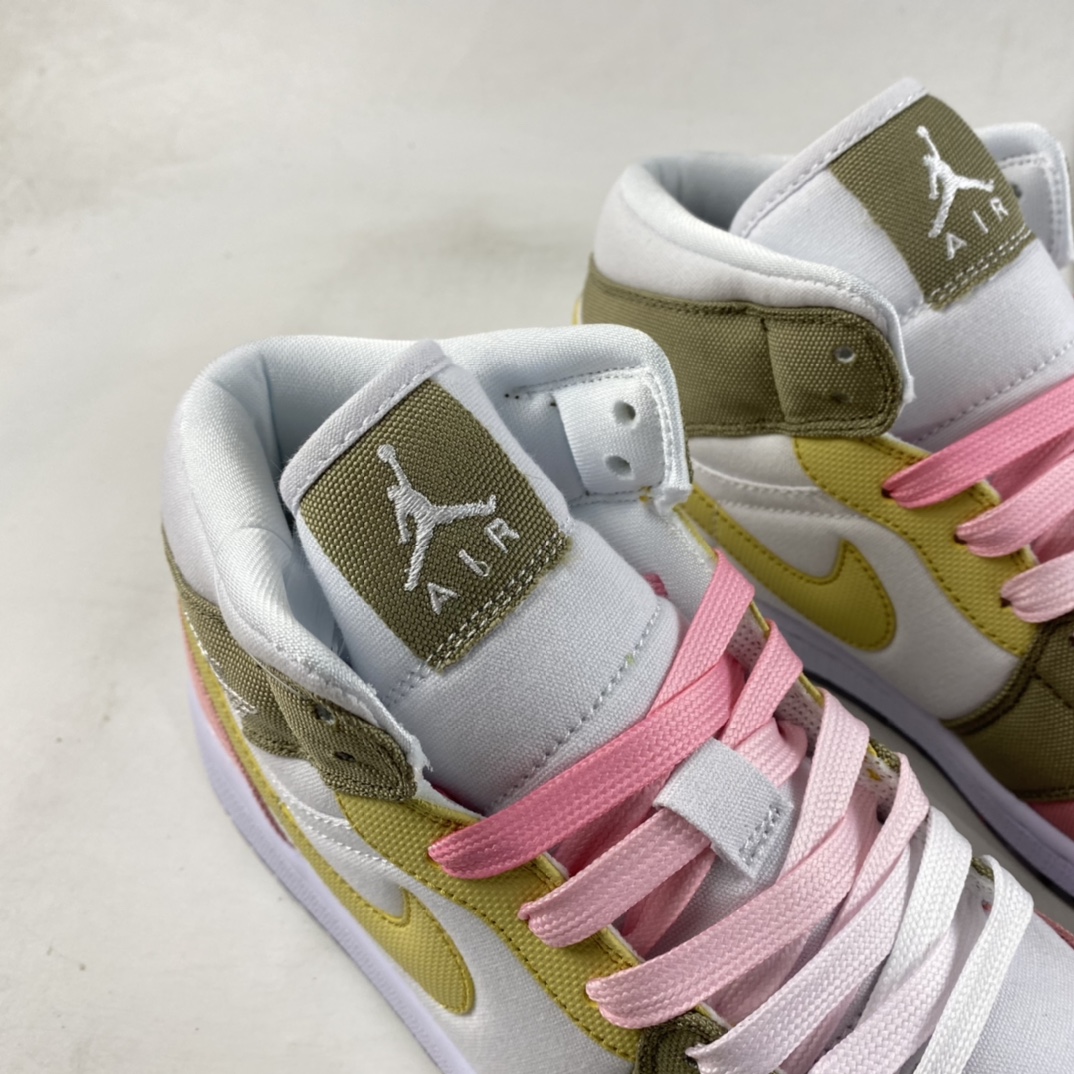 P240 Air Jordan 1 Mid AJ1 乔1 中帮百搭休闲运动板鞋 DJ0338-100
