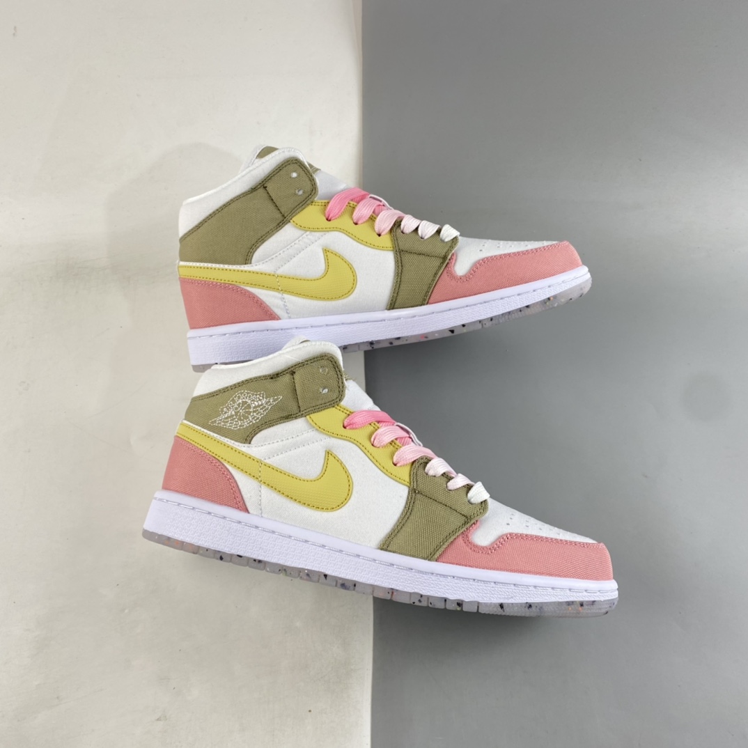 P240 Air Jordan 1 Mid AJ1 乔1 中帮百搭休闲运动板鞋 DJ0338-100
