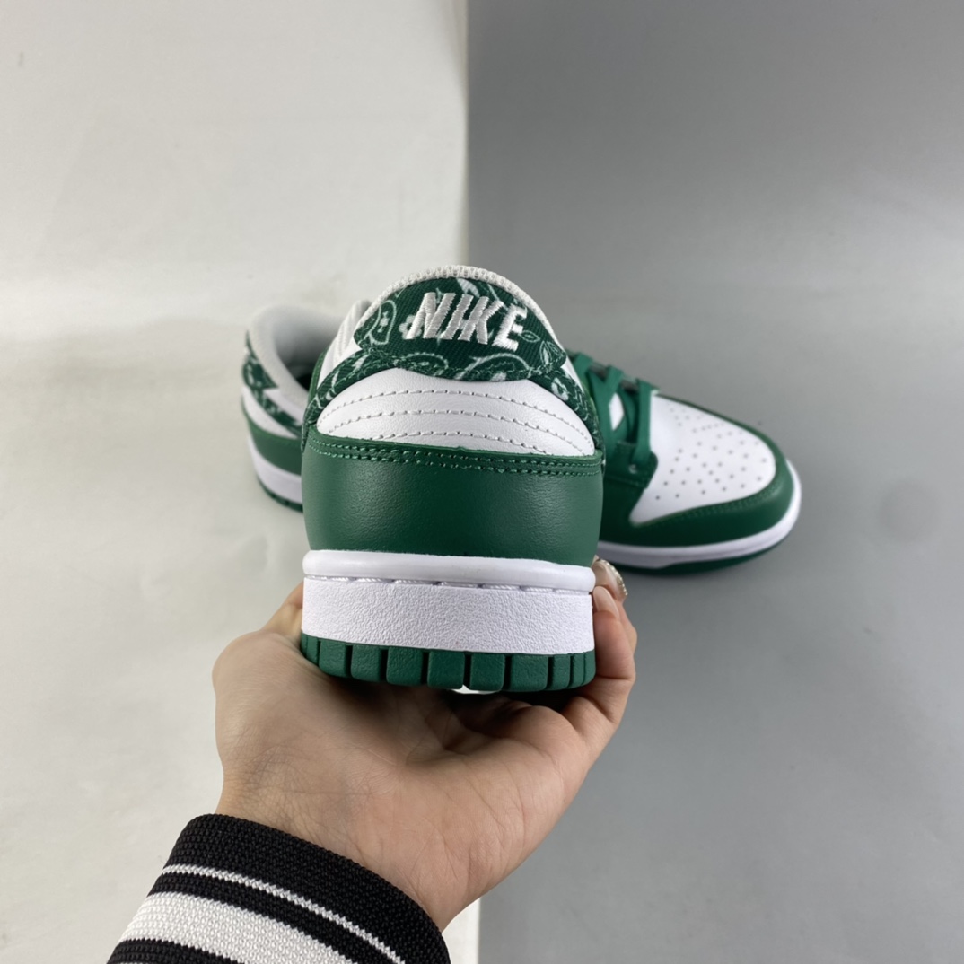 P280 Nike Dunk Low ” Green Paisley” 白绿 腰果花低帮运动休闲板鞋 DH4401-102