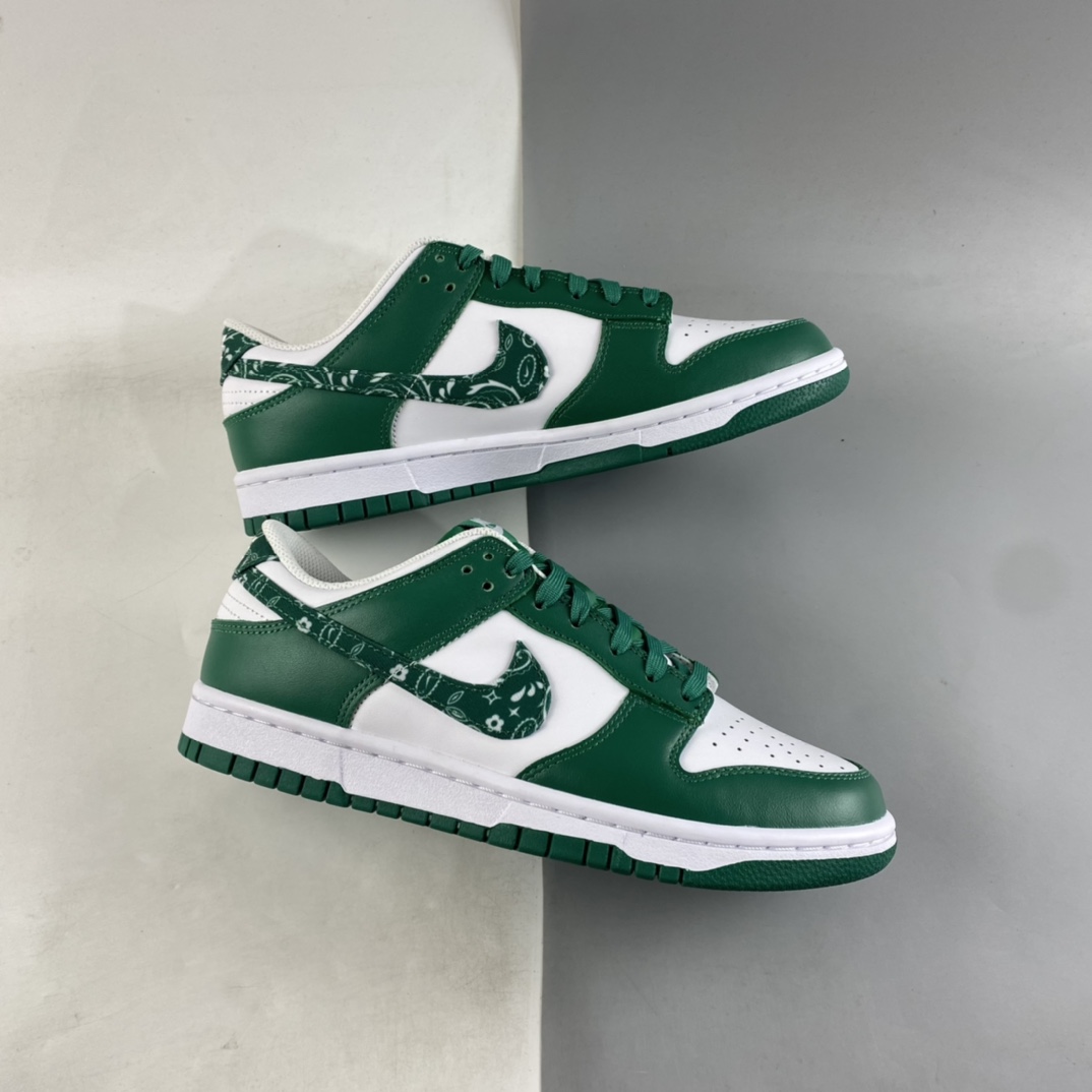 P280 Nike Dunk Low ” Green Paisley” 白绿 腰果花低帮运动休闲板鞋 DH4401-102