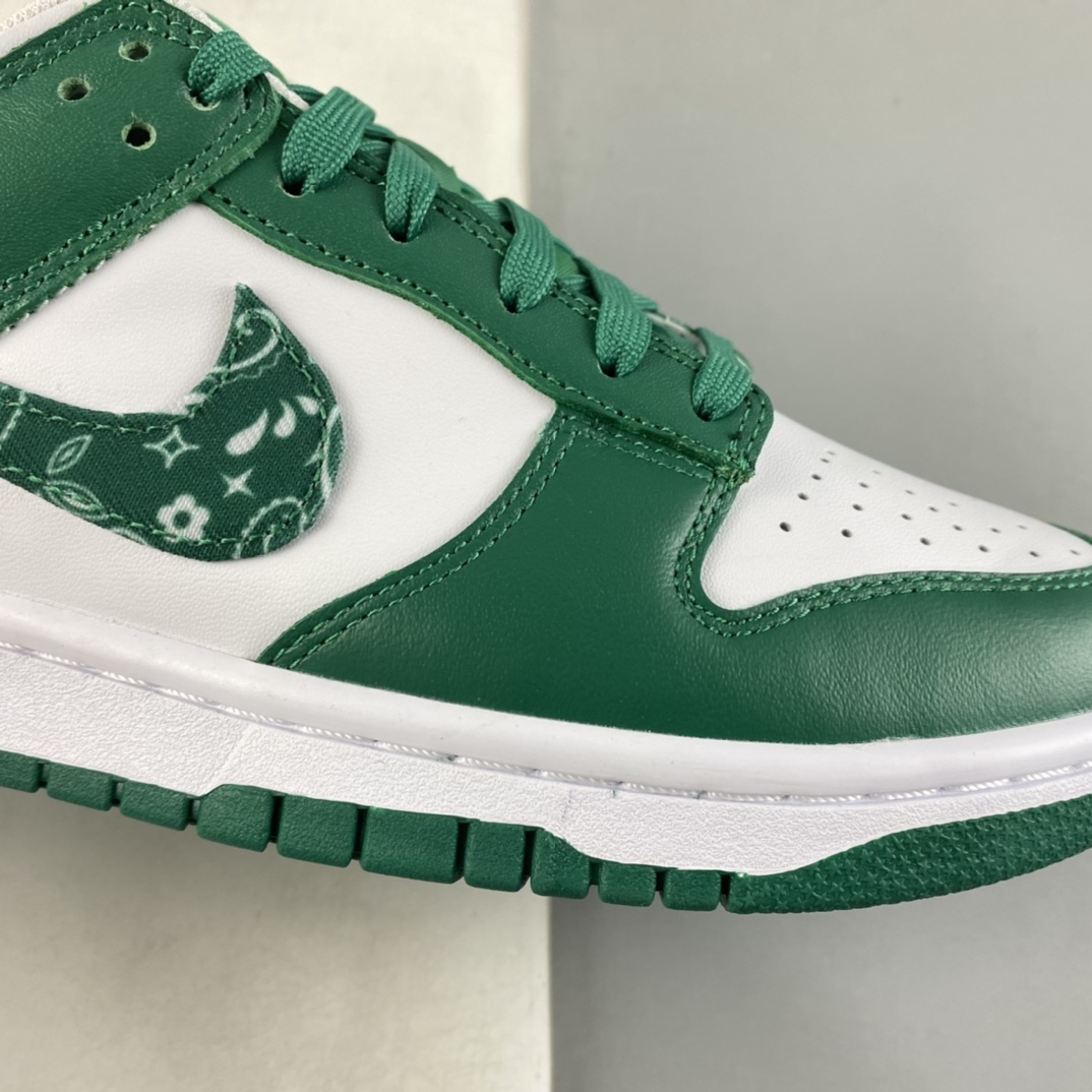 P280 Nike Dunk Low ” Green Paisley” 白绿 腰果花低帮运动休闲板鞋 DH4401-102