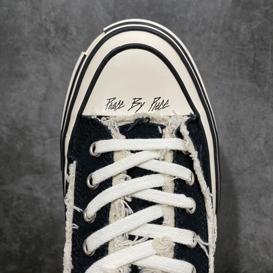 图片[5]-终端 东莞纯原 大厂出品 目前为止唯一纯原级别 吴建豪个人新锐品牌xVESSEL G.O.P. Low解构重叠厚底软木低帮百搭增高帆布硫化板鞋“黑米白流苏”F19X001支持扫码防伪标签特殊效果#支持NFC网页编码识别#✅ 升级厚实木塞内底#纯手工贴合多重围条硫化工艺#正确渐变效果原盒包装物#采用12蛊司厚实舒适帆布面料#流苏做旧复古效果❗️余文乐 蔡徐坤助攻款式 尺码：35 36 37 38 39 40 41 42 43 44 45-选品中心