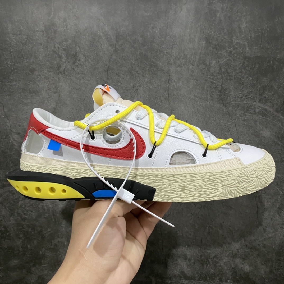 Off-White x Nike Blazer Low 开拓者OW联名绑带休闲运动板鞋 货号:DH7863-100 尺码:36 36.5 37.5 38 38.5 39 40 40.5 41 42 42.5 43 44 44.5 45 46-选品中心