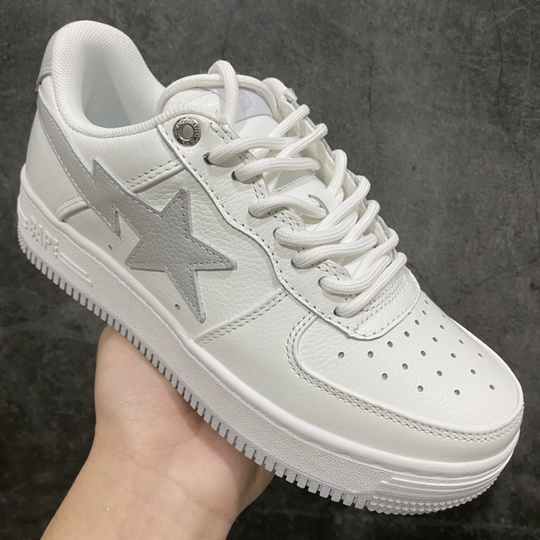 图片[4]-M版纯原 JJJJound x Bape Sta To Low 明星同款 联名款猿人头低帮运动休闲板鞋 市售最高版本 原鞋开发 匠心打造 开发时长超过半年 鞋面内里均采用市场最好的头层牛皮 原数据进口机台高频印压LOGO 中底嵌入Ortholite缓震材质 全套包装 包含猿人logo定制防尘袋 定制迷彩鞋垫一副 尺码：36 38 40 41 42 42.5 43 44 45-选品中心