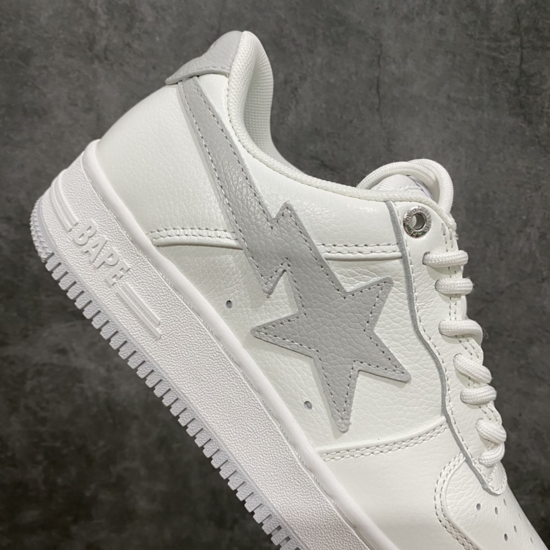 图片[6]-M版纯原 JJJJound x Bape Sta To Low 明星同款 联名款猿人头低帮运动休闲板鞋 市售最高版本 原鞋开发 匠心打造 开发时长超过半年 鞋面内里均采用市场最好的头层牛皮 原数据进口机台高频印压LOGO 中底嵌入Ortholite缓震材质 全套包装 包含猿人logo定制防尘袋 定制迷彩鞋垫一副 尺码：36 38 40 41 42 42.5 43 44 45-选品中心