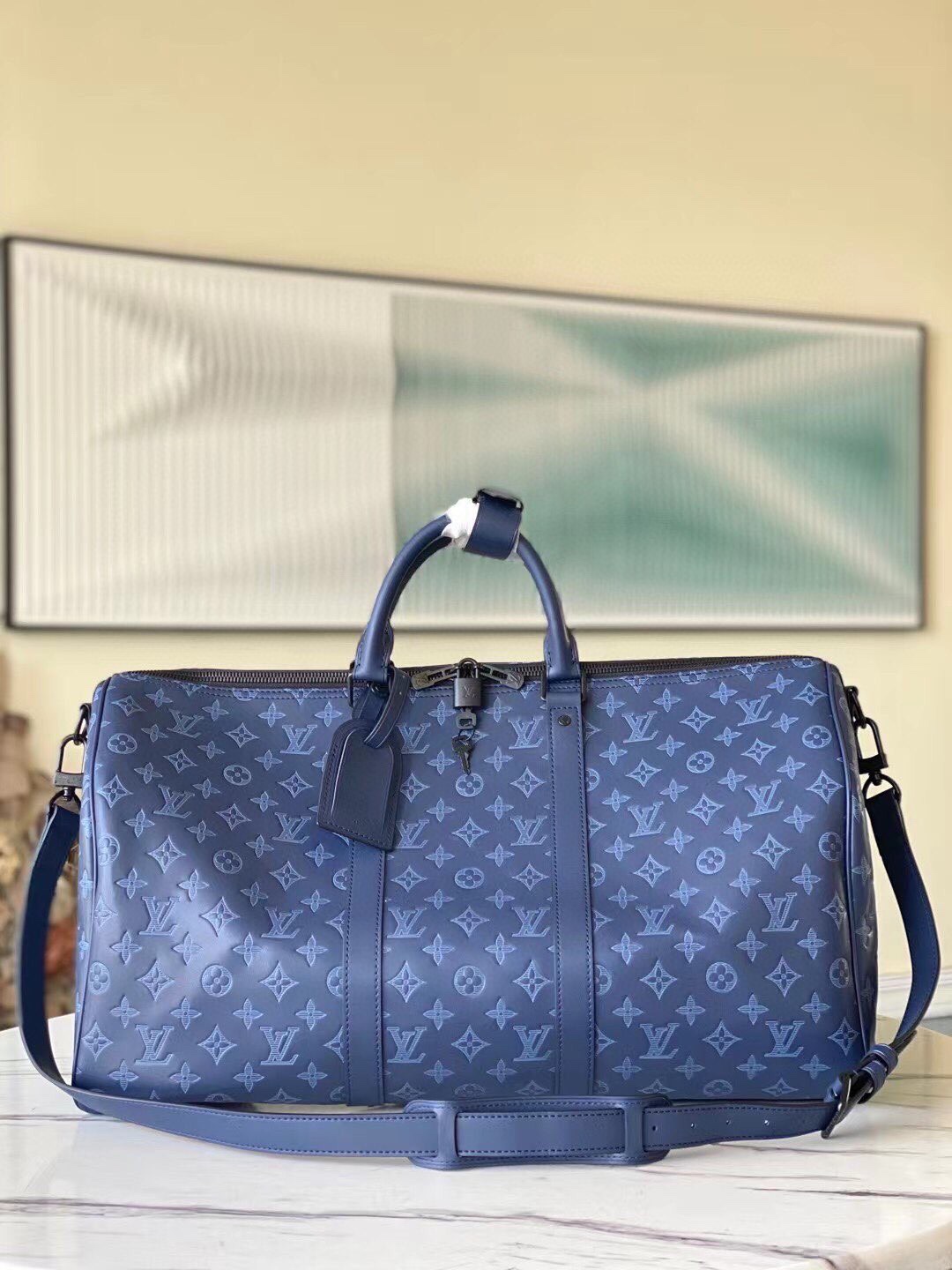 Louis Vuitton LV Keepall Travel Bags Printing Cowhide M45731