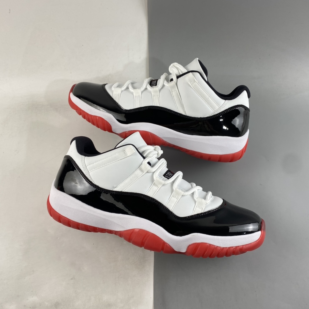 P320 Air Jordan 11 Retro Low AJ11 乔11低帮漆皮黑红 AV2187-160