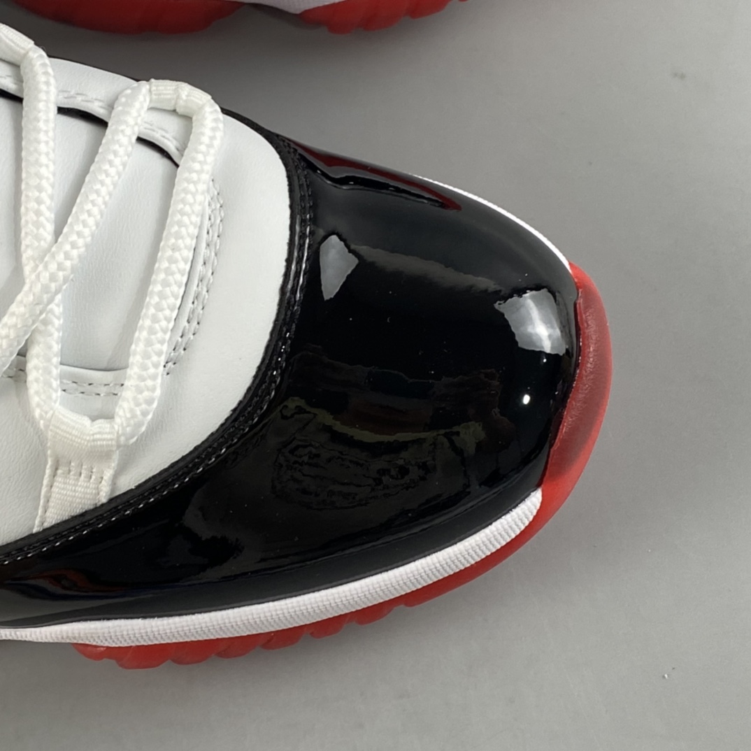 P320 Air Jordan 11 Retro Low AJ11 乔11低帮漆皮黑红 AV2187-160