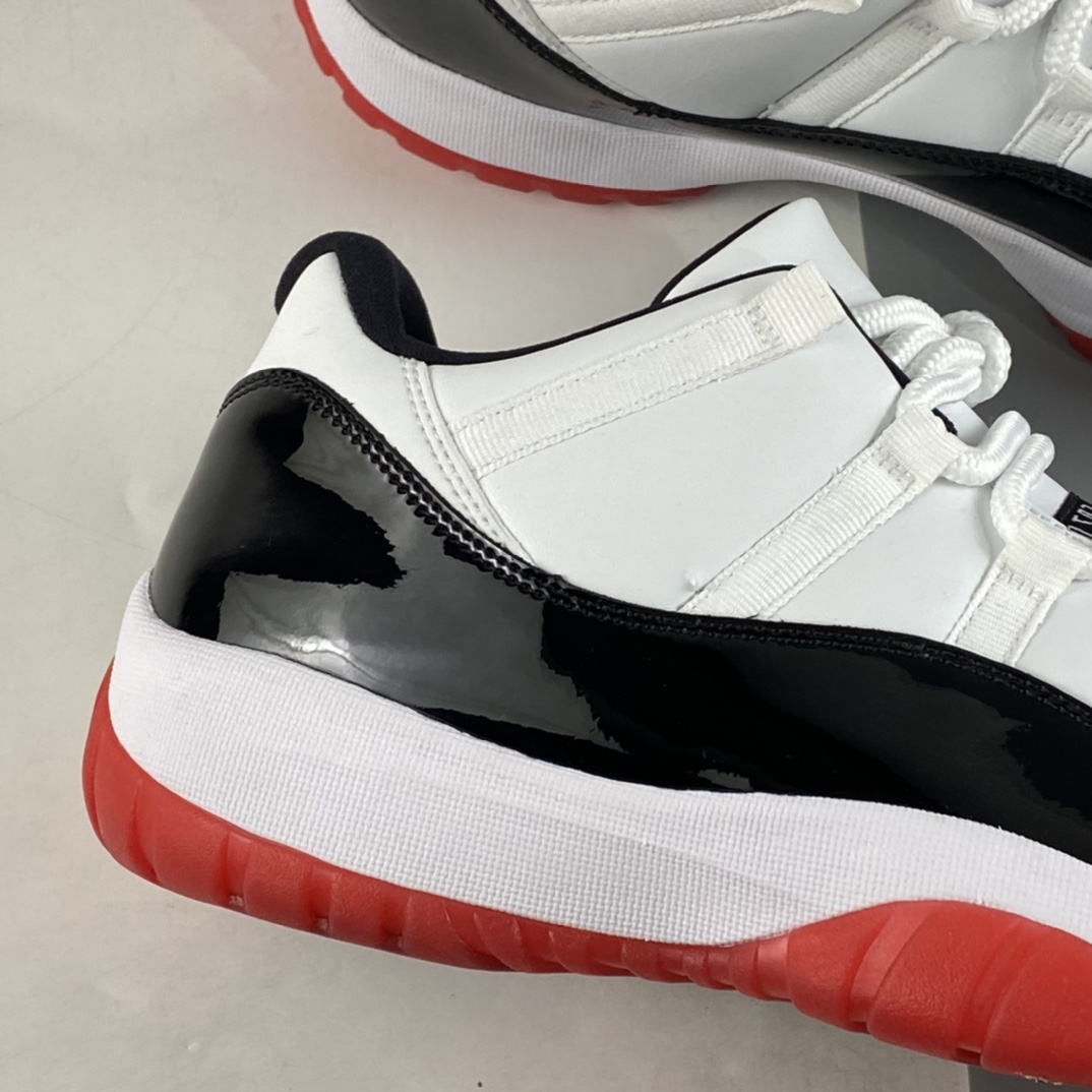 P320 Air Jordan 11 Retro Low AJ11 乔11低帮漆皮黑红 AV2187-160