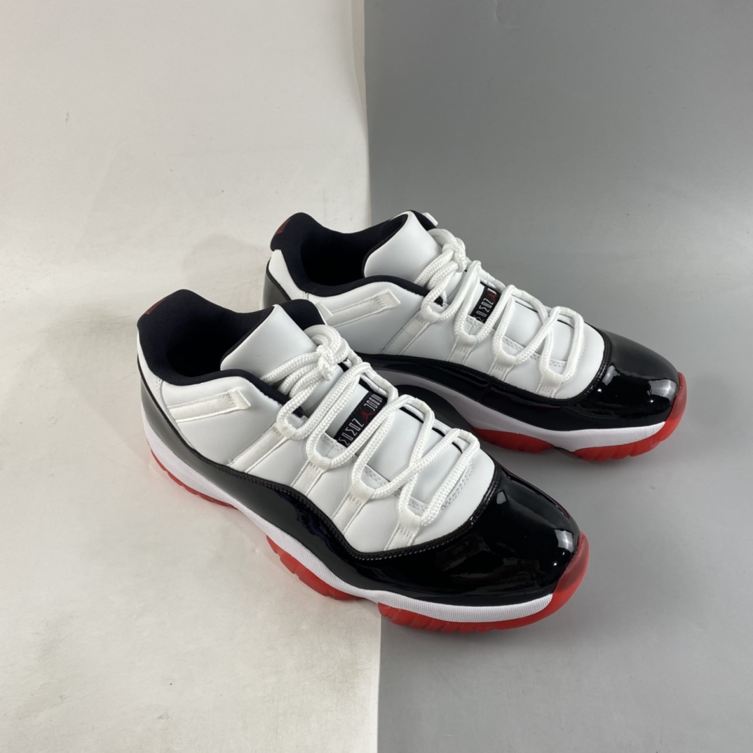 P320 Air Jordan 11 Retro Low AJ11 乔11低帮漆皮黑红 AV2187-160