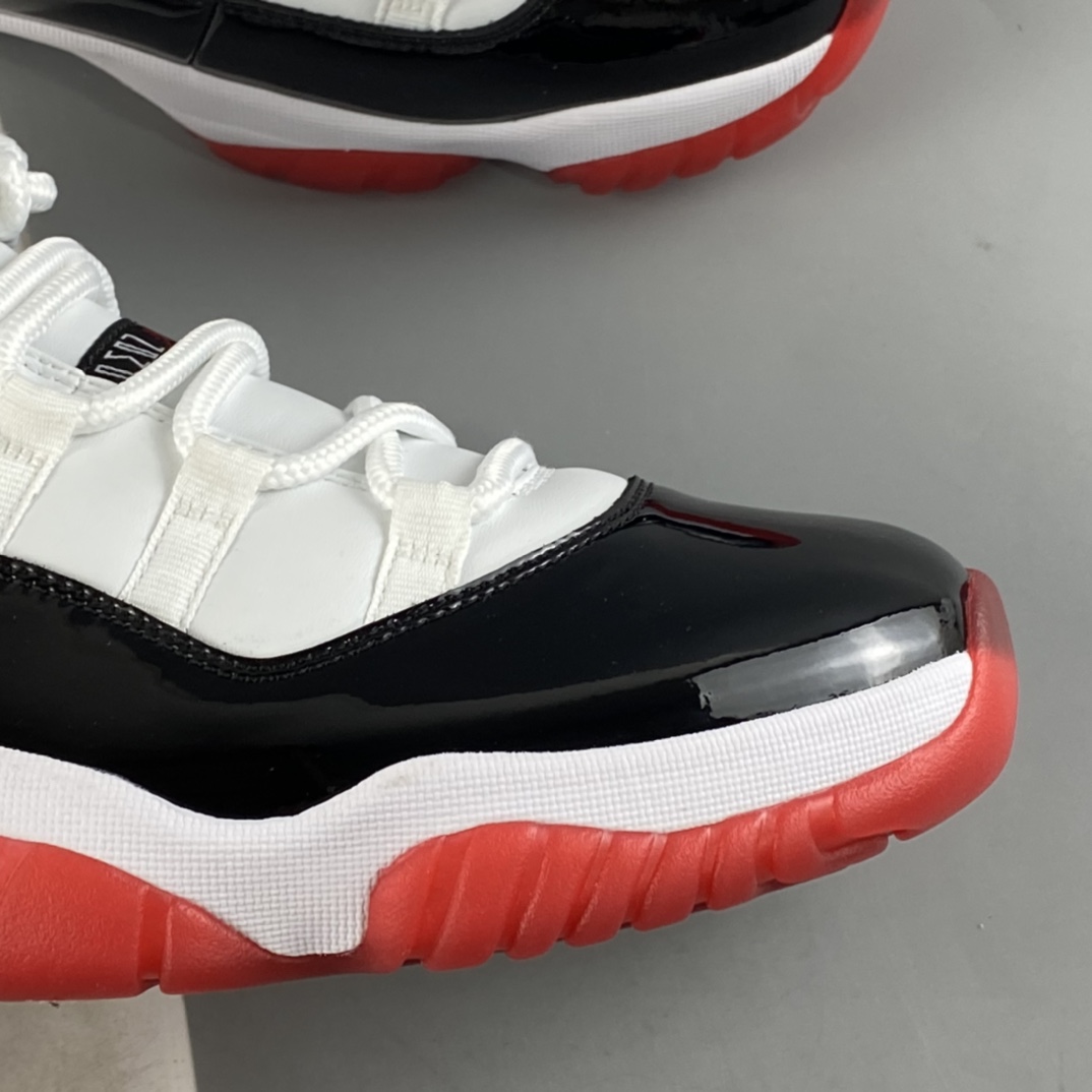 P320 Air Jordan 11 Retro Low AJ11 乔11低帮漆皮黑红 AV2187-160