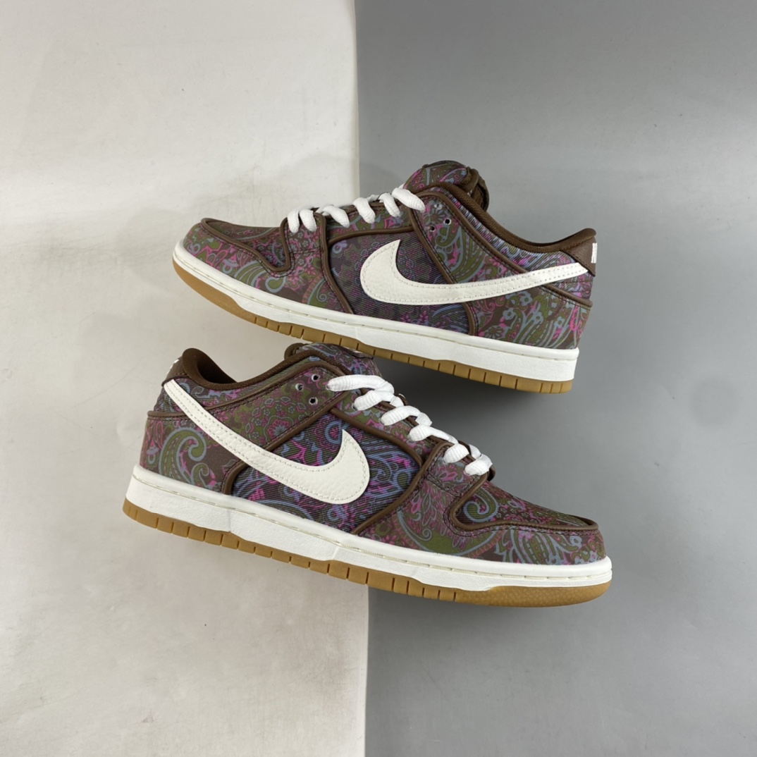 P300 Nike SB Dunk Low ” Paisley ” 棕白腰果花撕撕乐DH7534-200