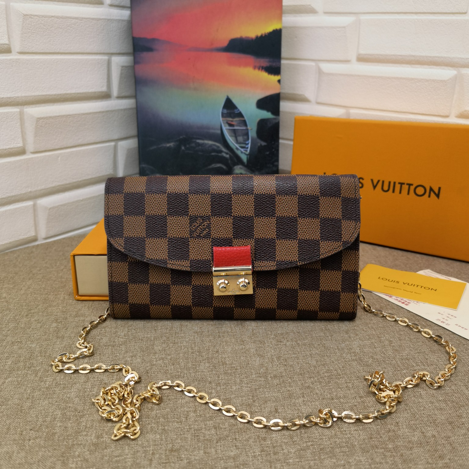 Damier Canvas Wallet - Front View