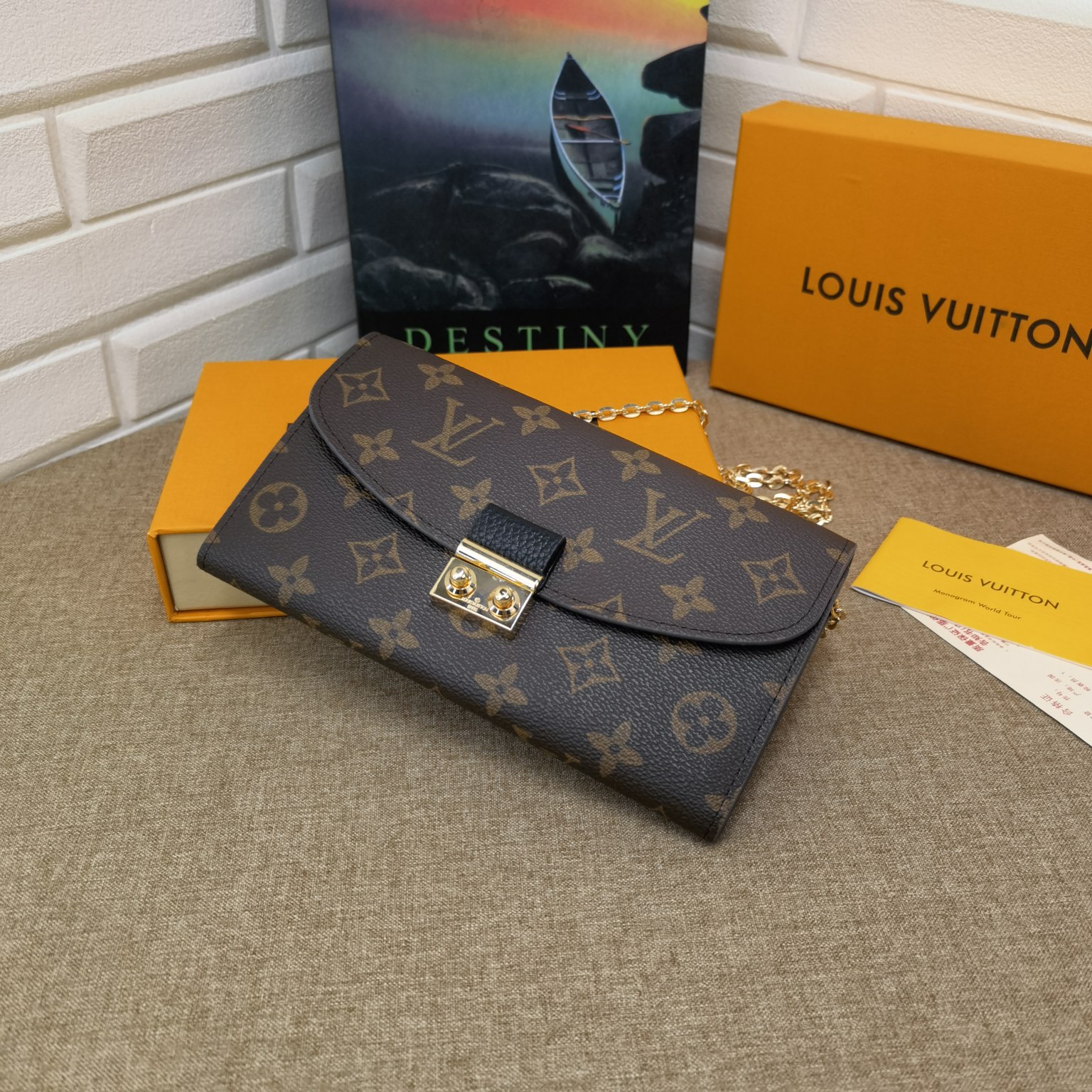 Damier Canvas Wallet - Shoulder Bag View