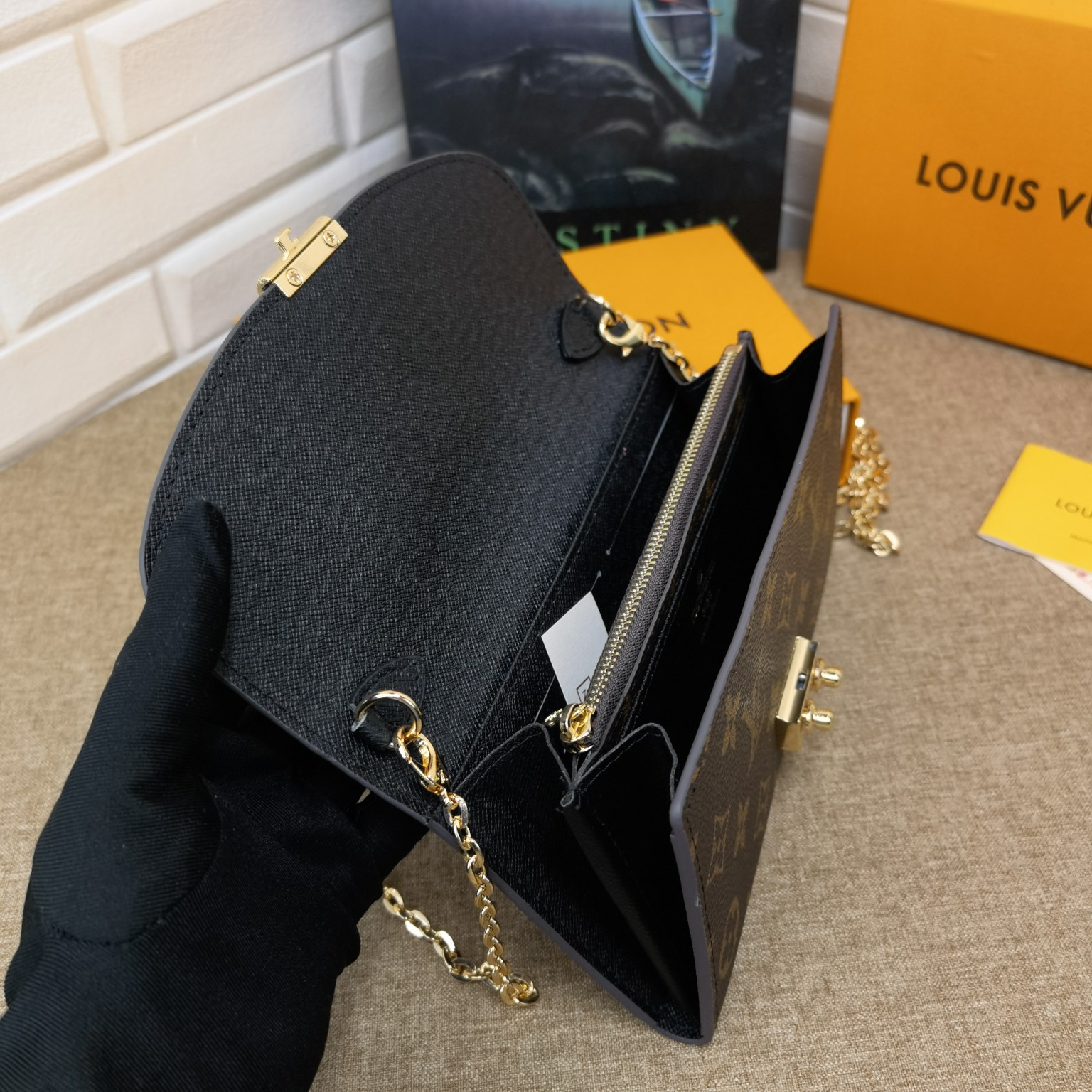 Damier Wallet - Back Side View