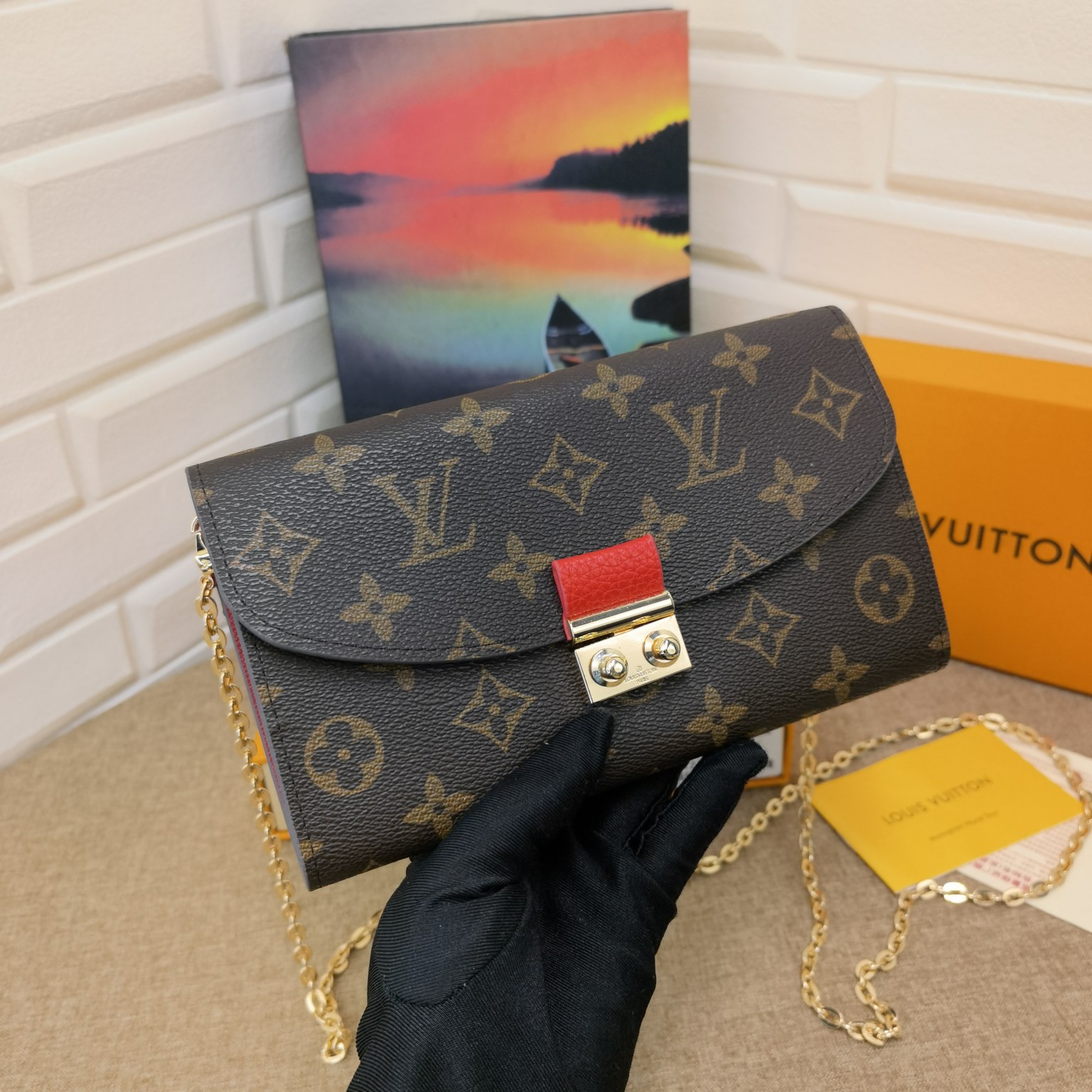 Damier Wallet - Back View