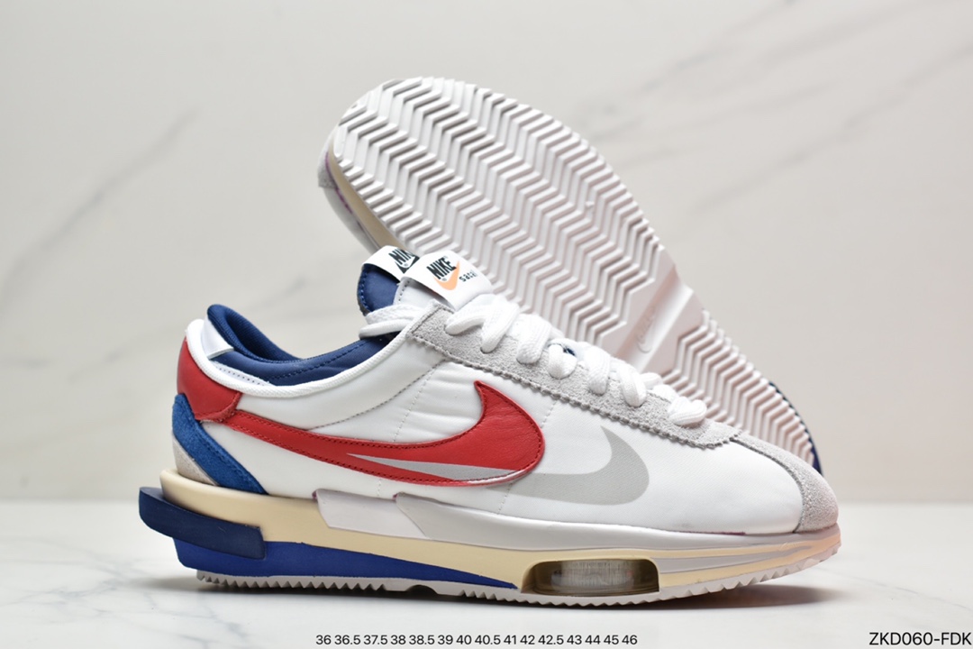 Nike Air Zoom Cortez SP 4.0”OG Royal Fuchsia”4.0 Series Improved Forrest Gump Low Top DQ0581-100