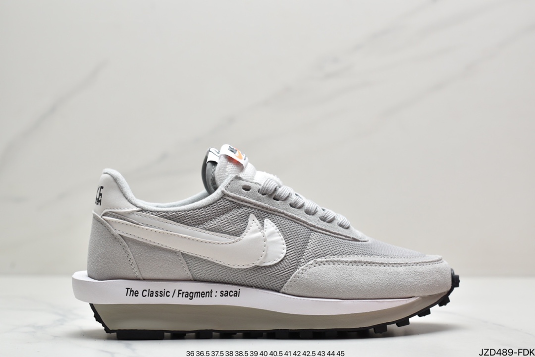 140 耐克CLOT x Sacai x Nike LDWaffle ” Cool Grey ” 陈冠希凝结 DH3114-001