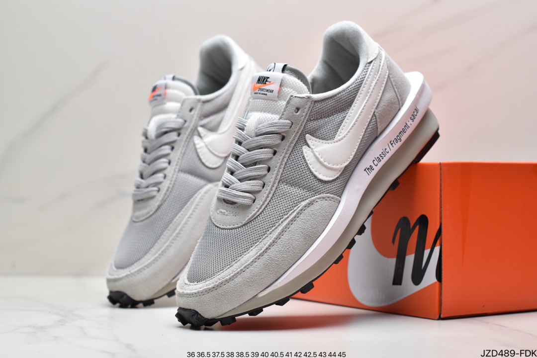 140 耐克CLOT x Sacai x Nike LDWaffle ” Cool Grey ” 陈冠希凝结 DH3114-001