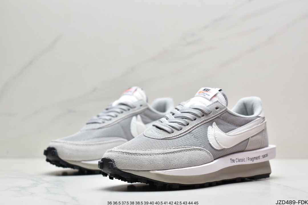 140 耐克CLOT x Sacai x Nike LDWaffle ” Cool Grey ” 陈冠希凝结 DH3114-001