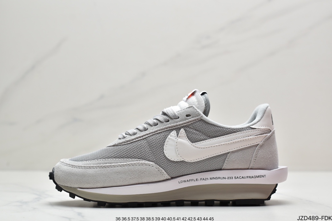 140 耐克CLOT x Sacai x Nike LDWaffle ” Cool Grey ” 陈冠希凝结 DH3114-001