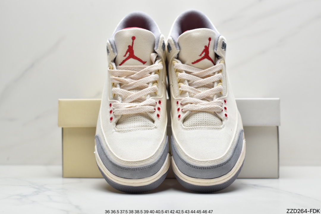 250 Air Jordan 3 Retro SE ”Muslin” 米白棉布 AJ3 乔丹3代 aj3 乔3 DH7139-100