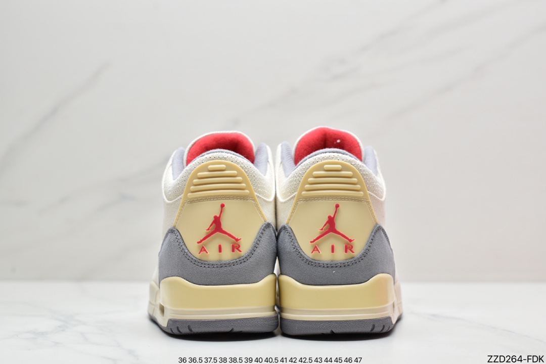 250 Air Jordan 3 Retro SE ”Muslin” 米白棉布 AJ3 乔丹3代 aj3 乔3 DH7139-100