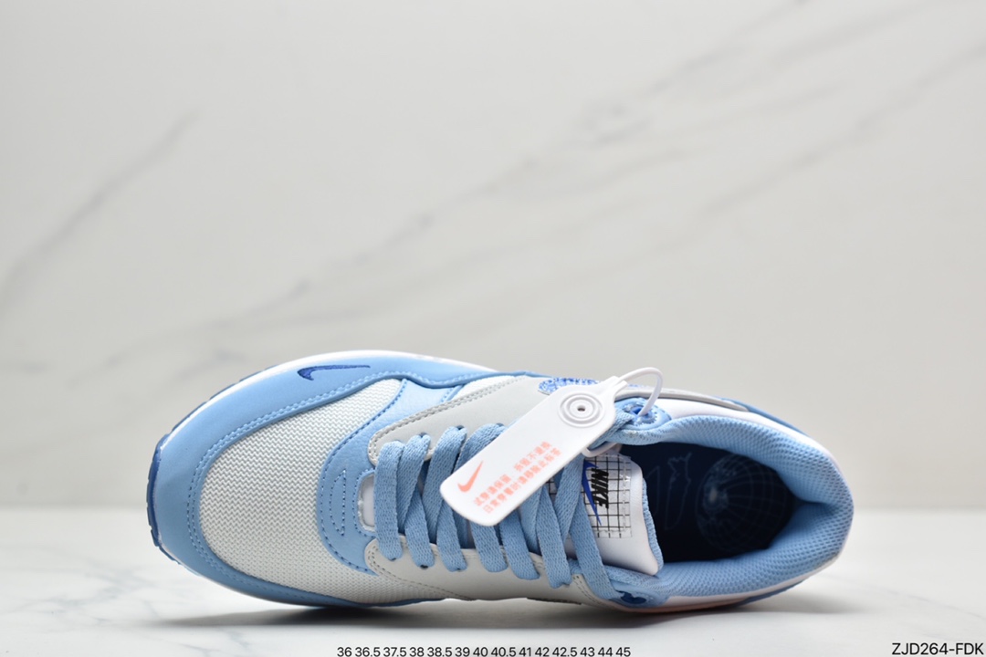 240  Nike Air Max 1 初代复古气垫慢跑鞋 ＃Max 1 洲际限定 美洲蓝图 DR0448-100
