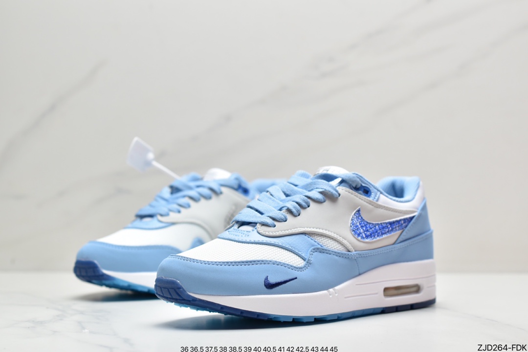 240  Nike Air Max 1 初代复古气垫慢跑鞋 ＃Max 1 洲际限定 美洲蓝图 DR0448-100