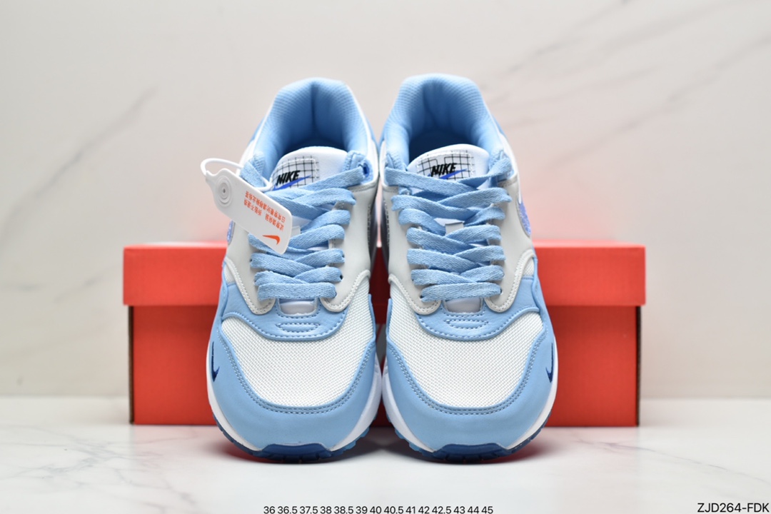 240  Nike Air Max 1 初代复古气垫慢跑鞋 ＃Max 1 洲际限定 美洲蓝图 DR0448-100