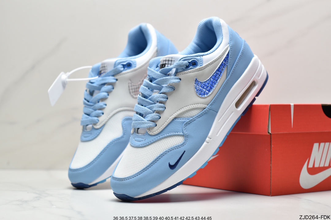 240  Nike Air Max 1 初代复古气垫慢跑鞋 ＃Max 1 洲际限定 美洲蓝图 DR0448-100