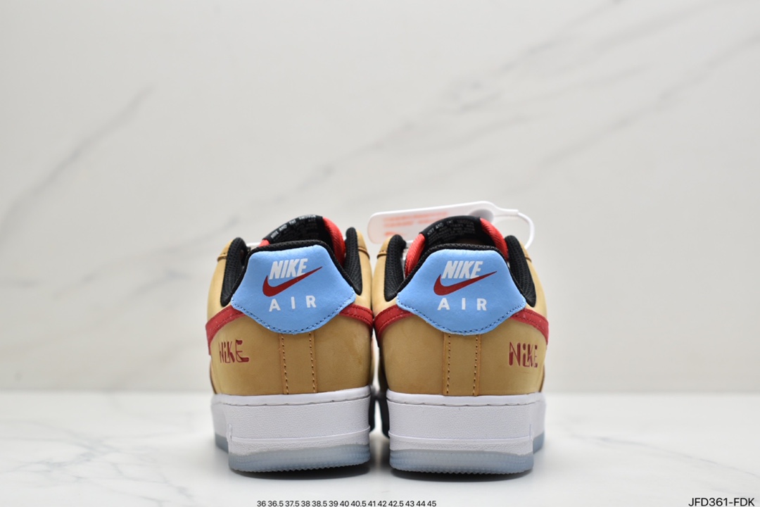 170 耐克Air Force 1 Nike Low 麦黄涂鸦原楦头原纸板 DQ7628