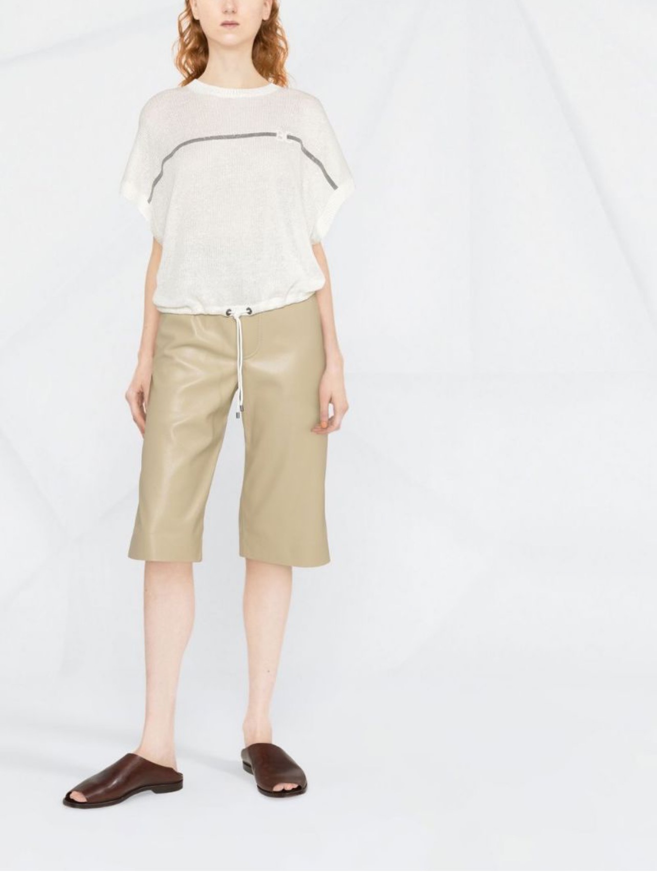 Brunello Cucinelli Embellished Linen-Silk Blend Knit Top 3 i1651632513 6946 1