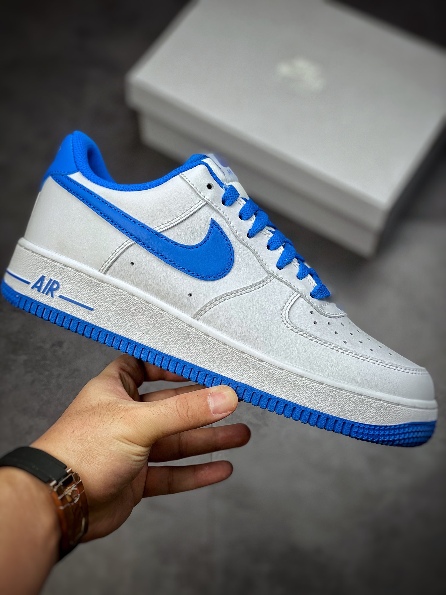 200 Nike Air Force 1 Low 07 白蓝 #原楦头原纸板 DH7561-104