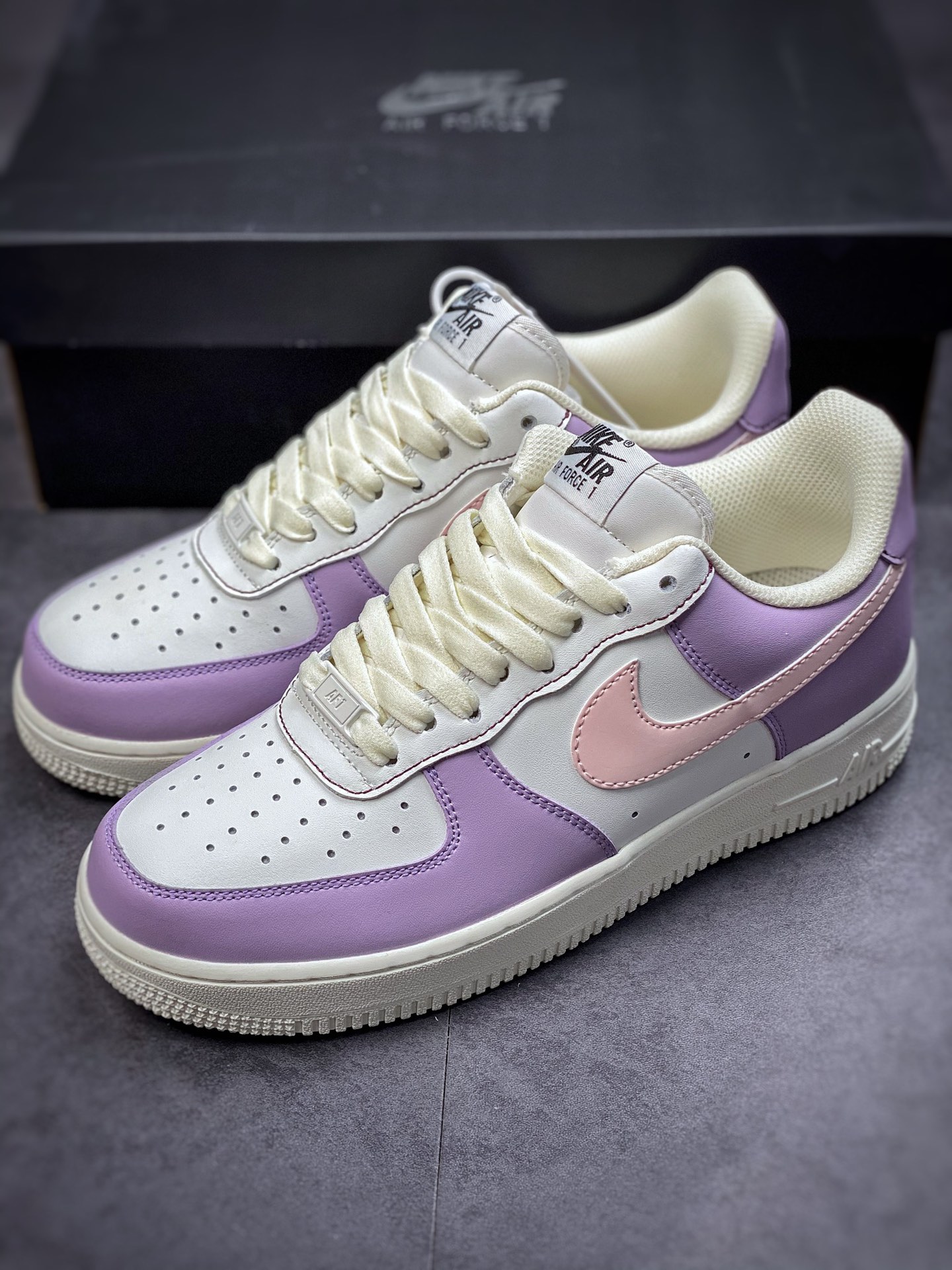 220 Nike Air Force 1 Low 07 粉紫 #原楦头原纸板 DQ6810-286