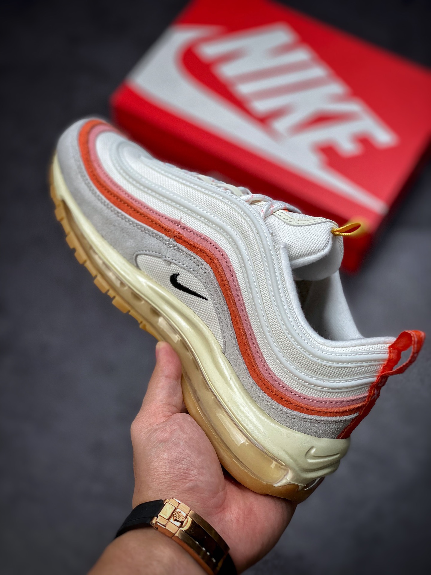 240 #纯原级 Nike Air Max 97子弹 奶油色 DQ7655-100
