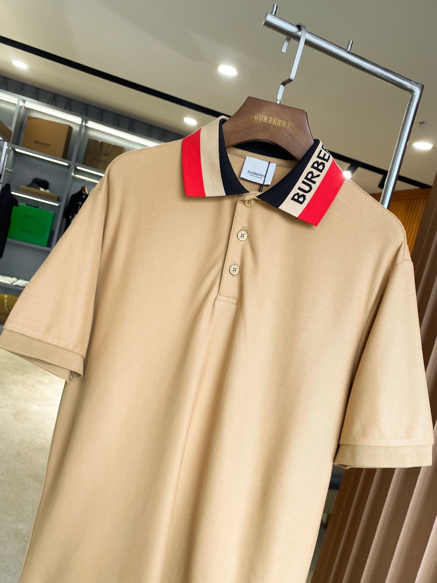 Burberry BBR 巴宝莉 徽标装饰珠地网眼布棉质 短袖Polo 衫