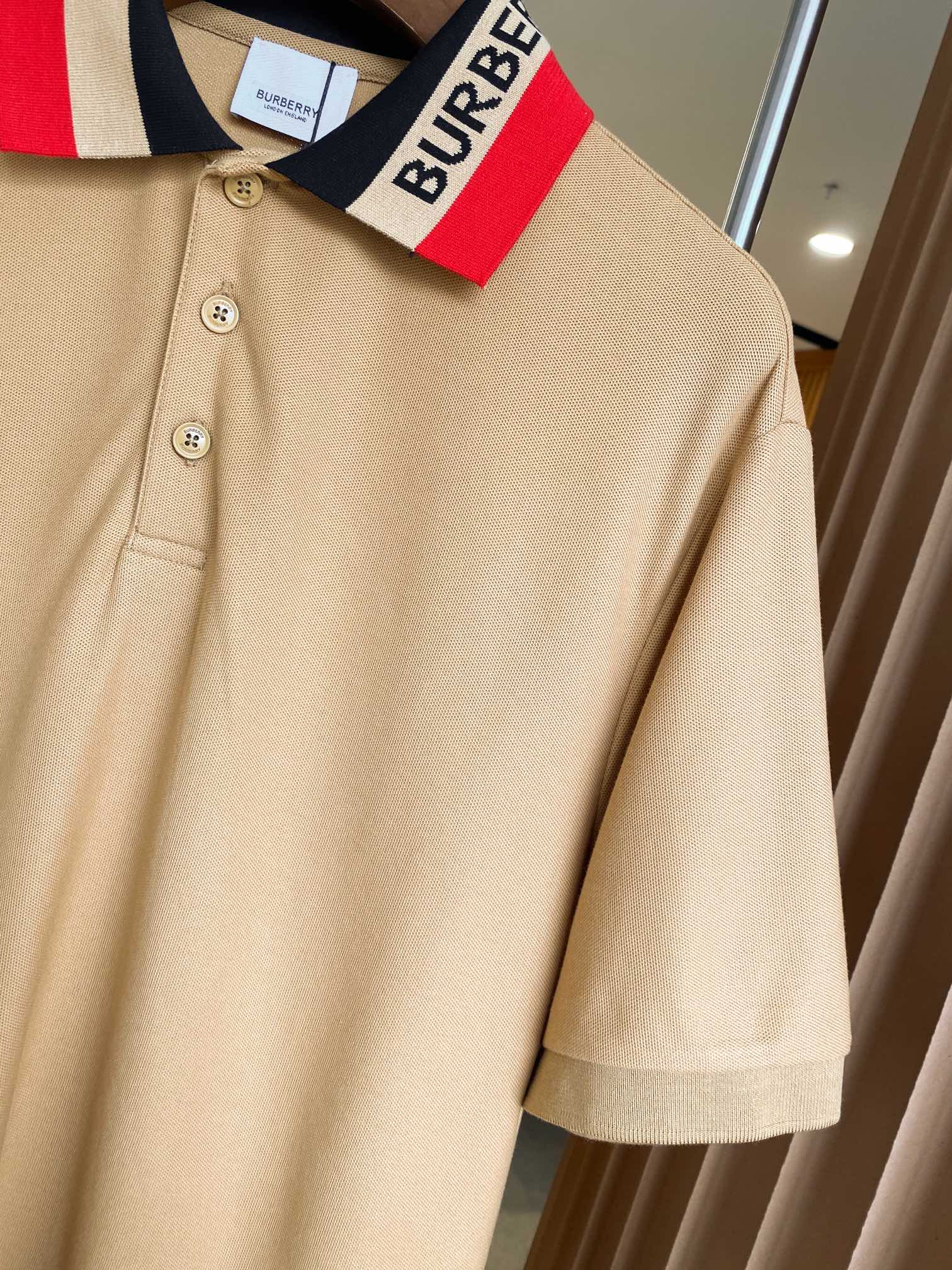 Burberry BBR 巴宝莉 徽标装饰珠地网眼布棉质 短袖Polo 衫