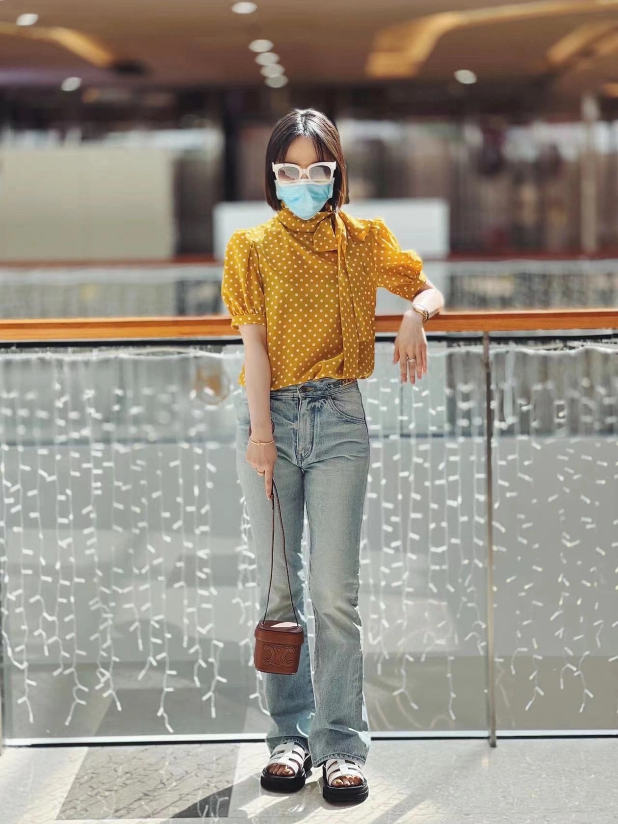 CELINE SMALL BOX CUIR TRIOMPHE 11CM BAG 199263焦糖色