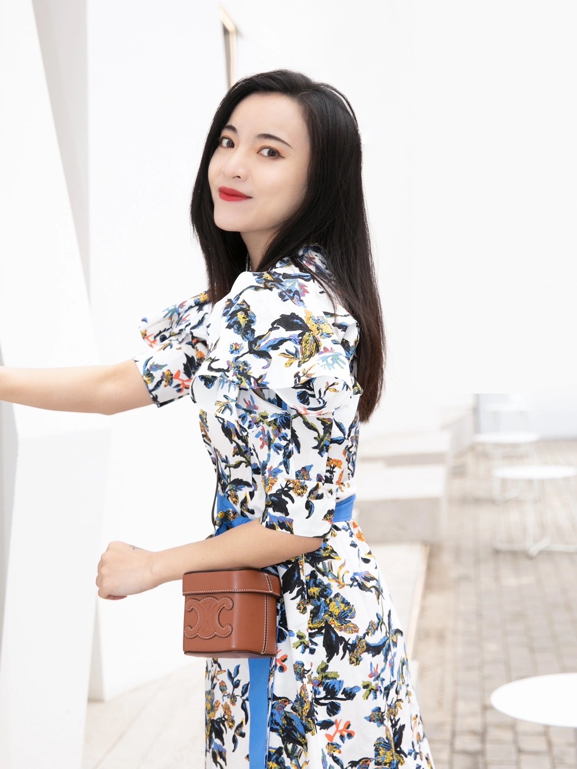 CELINE SMALL BOX CUIR TRIOMPHE 11CM BAG 199263焦糖色