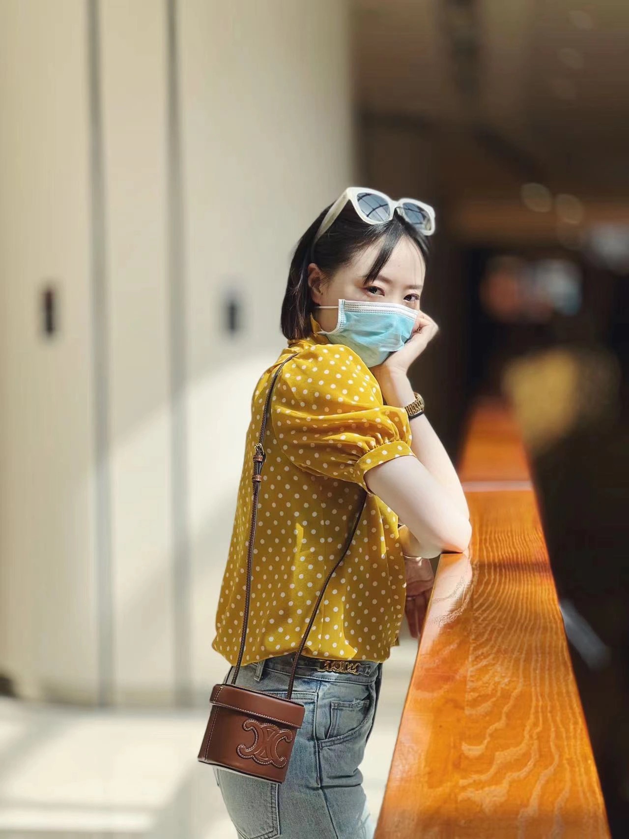 CELINE SMALL BOX CUIR TRIOMPHE 11CM BAG 199263焦糖色