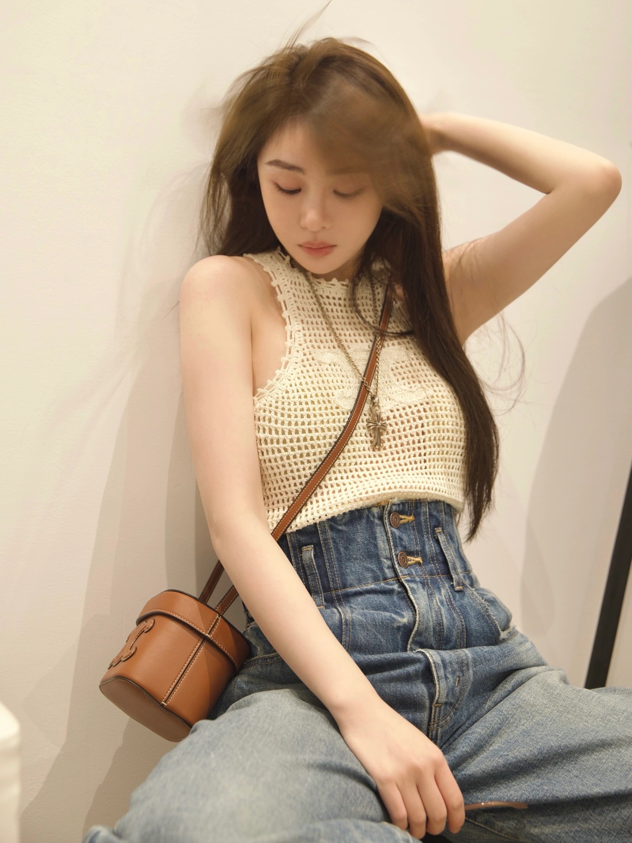 CELINE SMALL BOX CUIR TRIOMPHE 11CM BAG 199263焦糖色