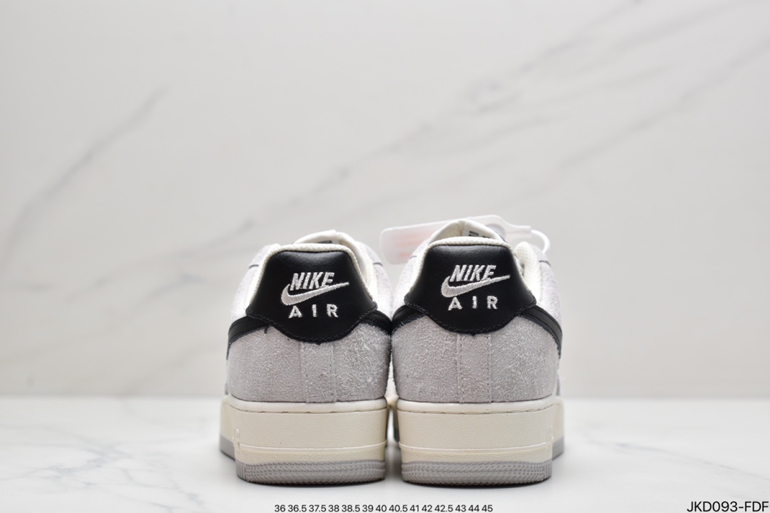 160 真标Air Force 1 ’07 Low 麂皮 灰黑勾 BG5120-315