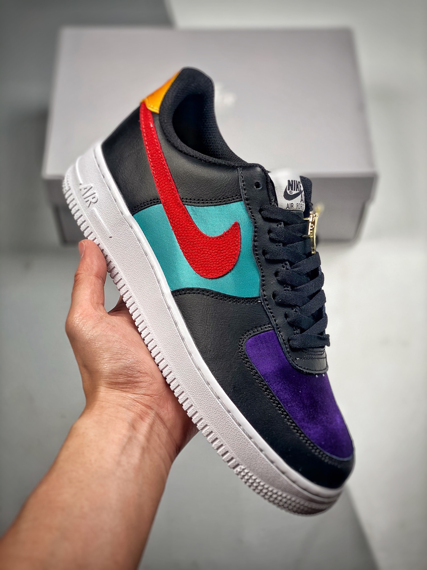 -3 Nk Air Force 1'07 Low Colorido pato mandarín Fuerza Aérea Uno de caña baja zapatillas casuales Sincronización oficia…