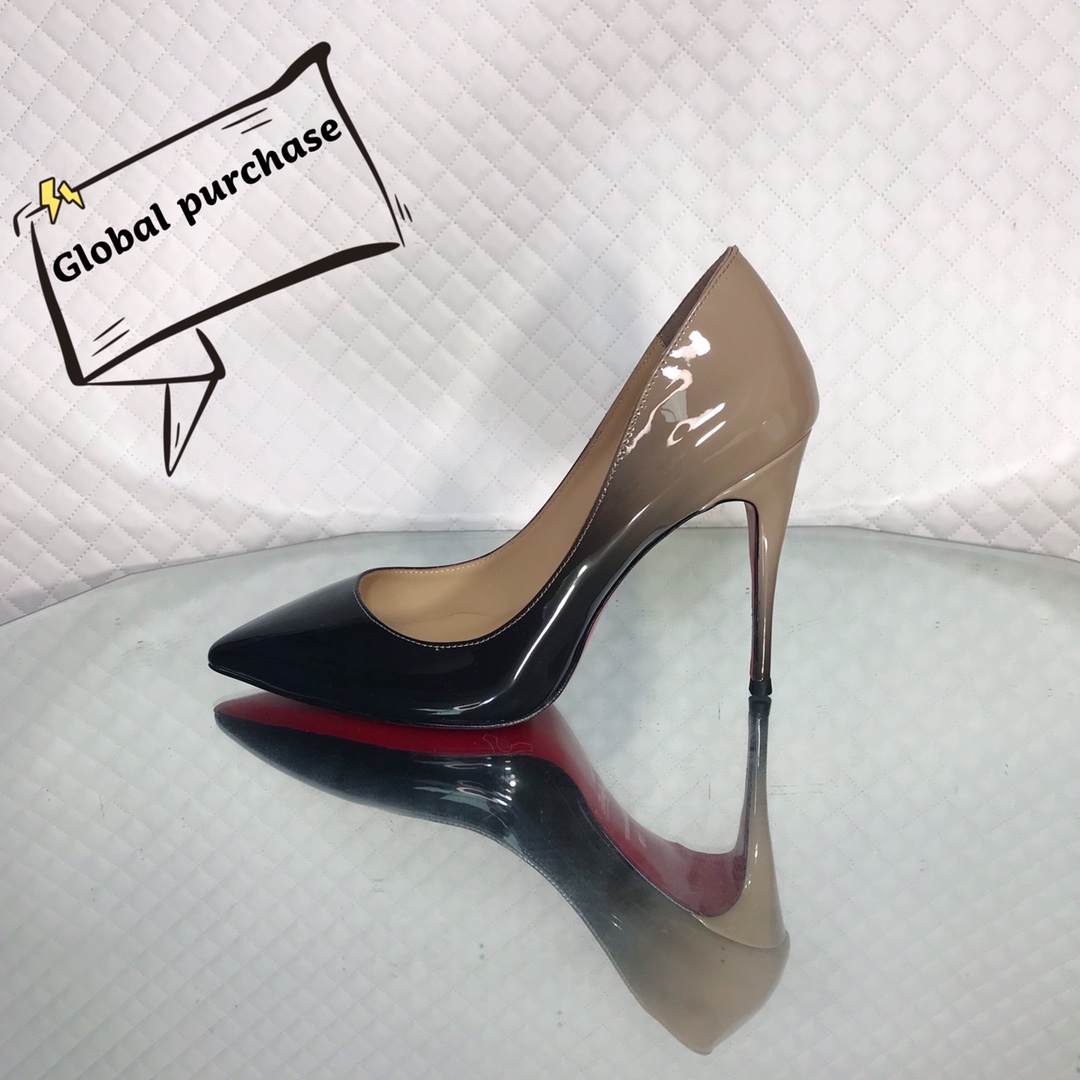 NO:100261,High-end customized classic series!  H10Cm, size 34-42., leather large sole. Customized models are not returned or exchanged. 9033- Fan black apricot gradient, official website synchronized. Standard European code Reference:9033- Color:nude/black Material:patent leather Lining:goat leather Heel height:10Cm Sole:leather sole Size:EUR 34-42 (US 4-11):,,christian louboutin,Leather soles19860909高端订制 款精典系列！ H10Cm,尺码34-42码.,真皮大底.订制款不退不换.9033-扇面黑杏渐变,官网同步 标准欧码 Reference:9033- Color:nude/black Material:patent leather Lining:goat leather Heel heigh:10Cm Sole:leather sole Size:EUR 34－42（US 4一11) :,,christian louboutin,Leather soles,Women's Shoes
